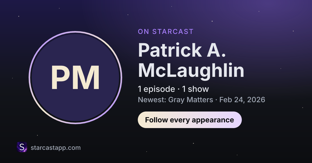 The preview card for Patrick A. McLaughlin