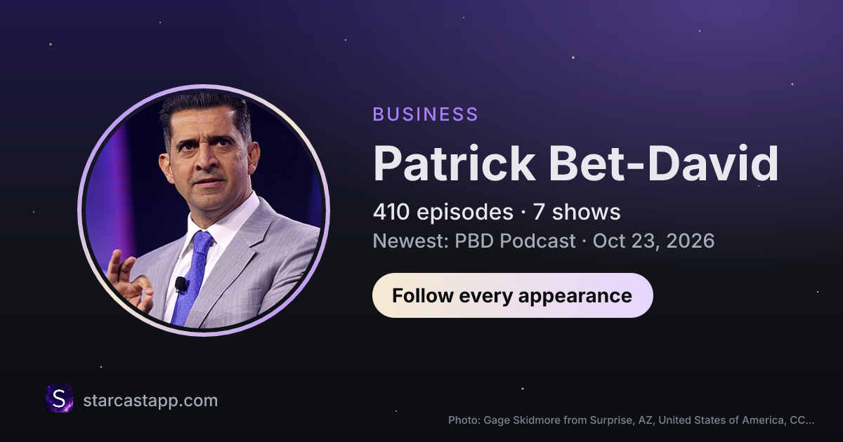 The preview card for Patrick Bet-David