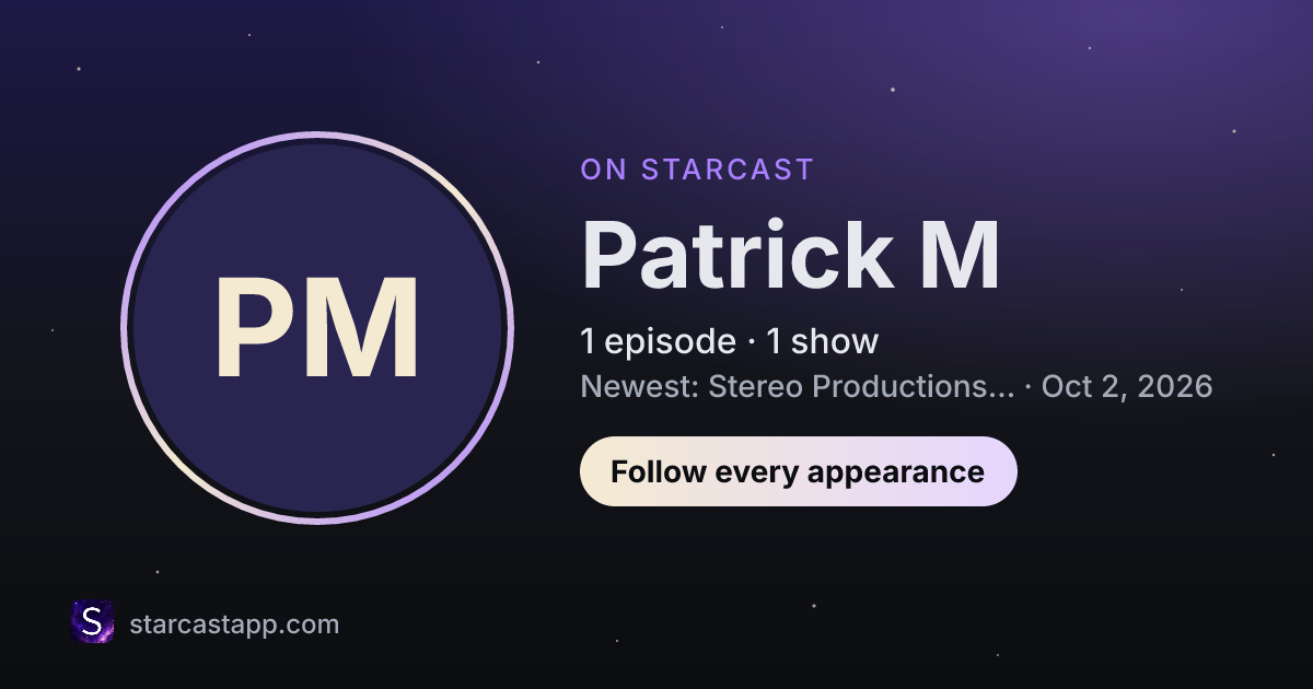 The preview card for Patrick M