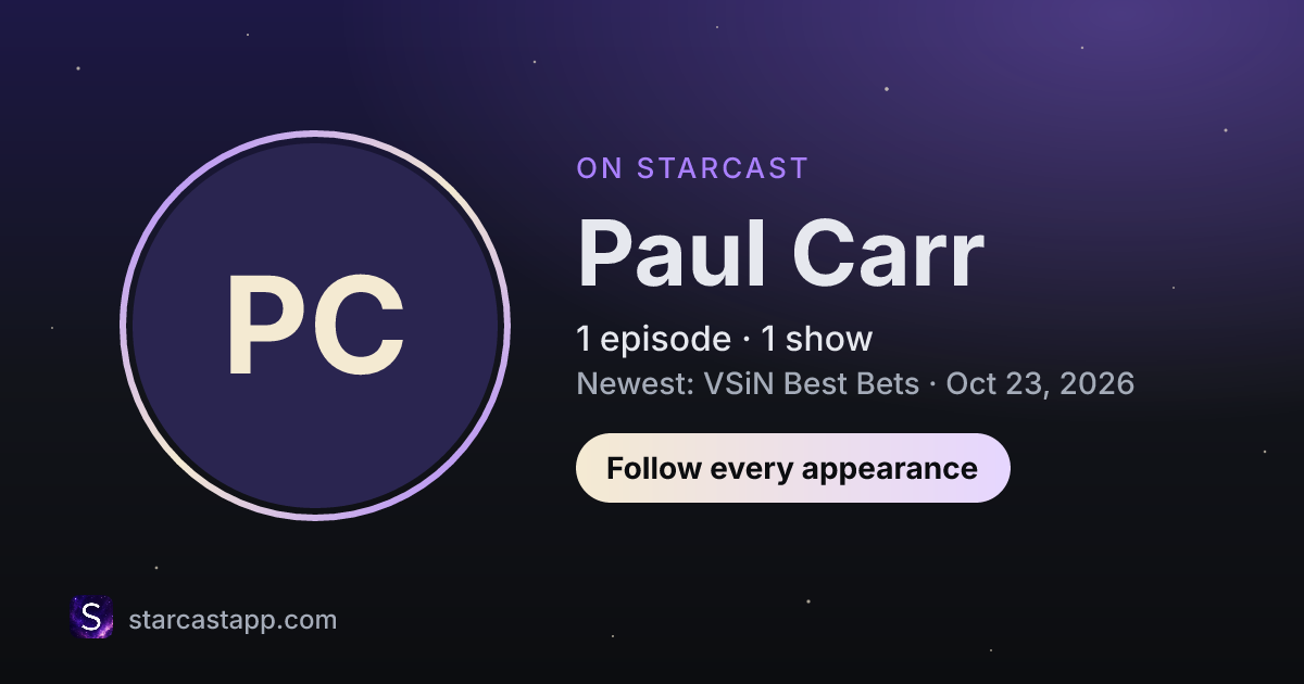 The preview card for Paul Carr