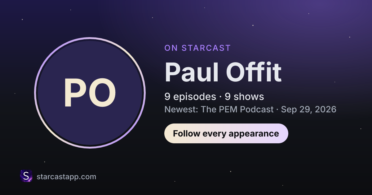The preview card for Paul Offit