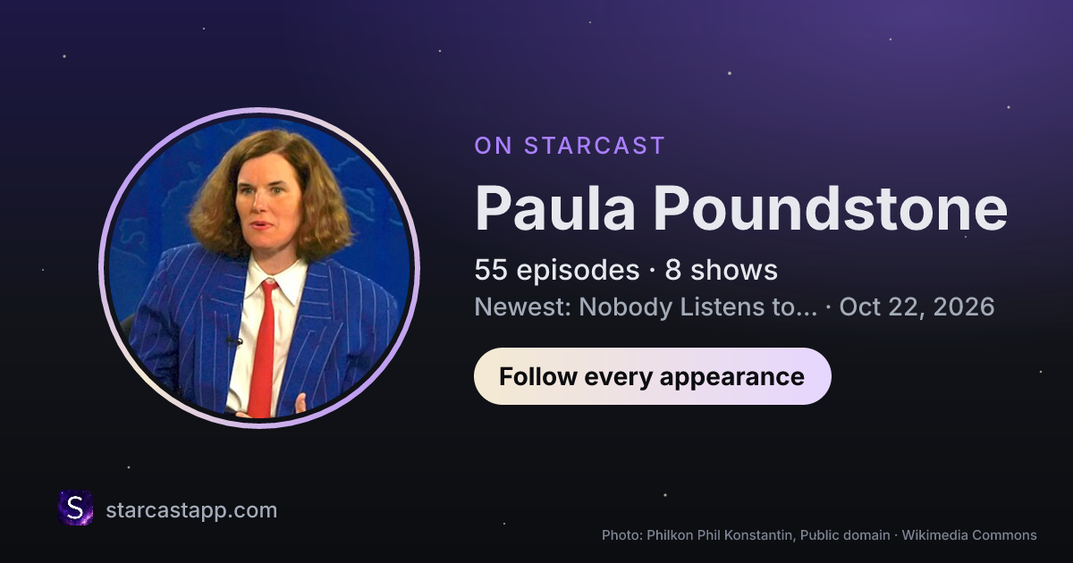 The preview card for Paula Poundstone
