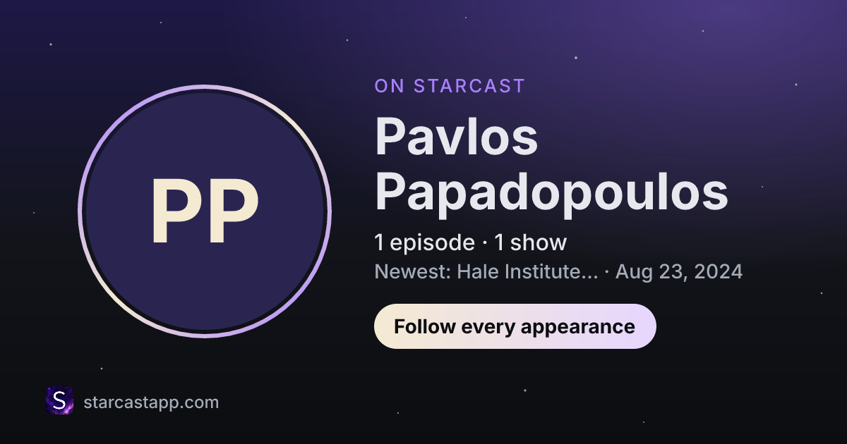 The preview card for Pavlos Papadopoulos