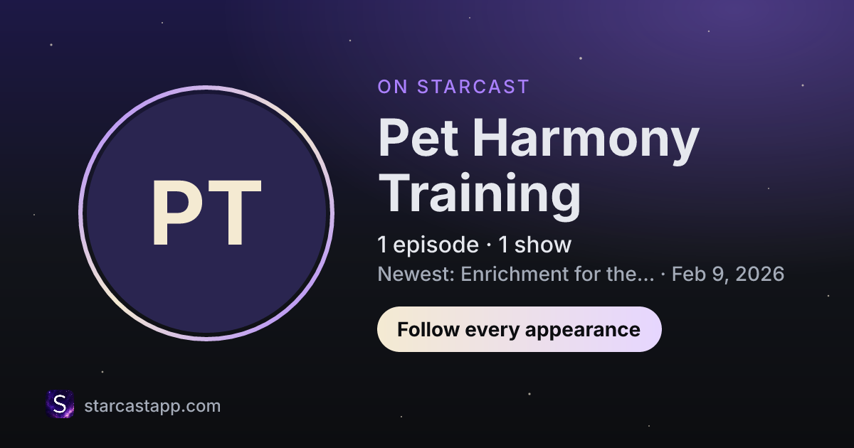 The preview card for Pet Harmony Training