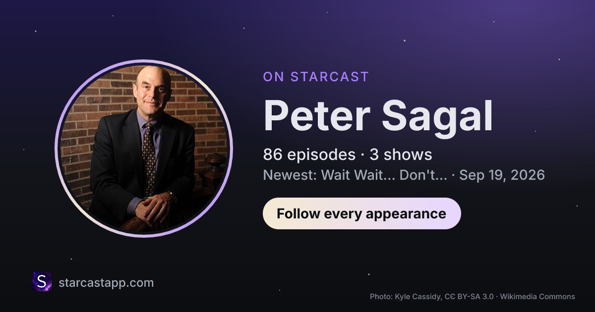 The preview card for Peter Sagal