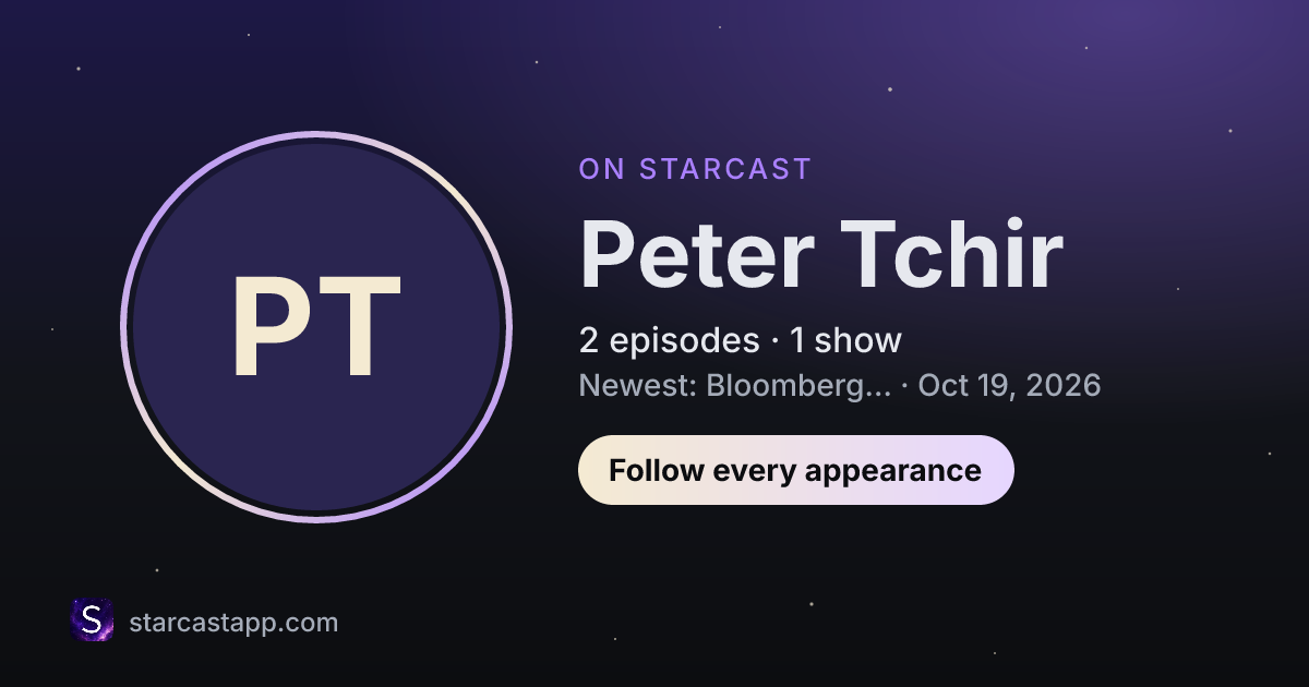 The preview card for Peter Tchir