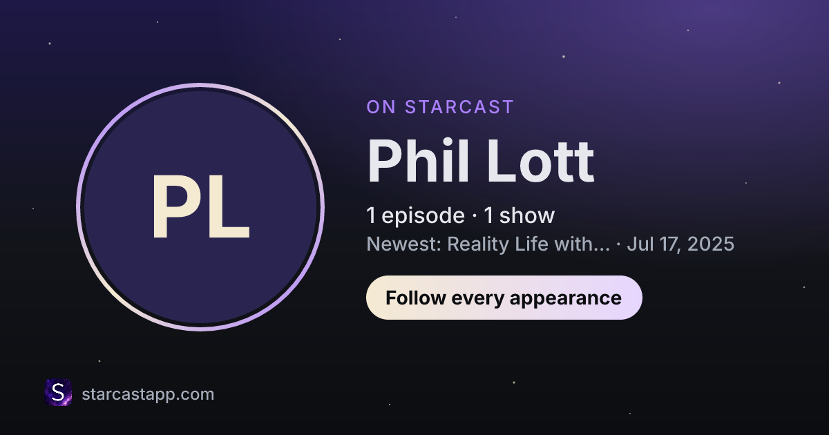 The preview card for Phil Lott