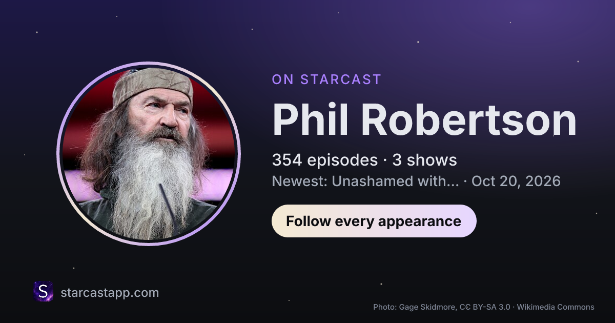 The preview card for Phil Robertson