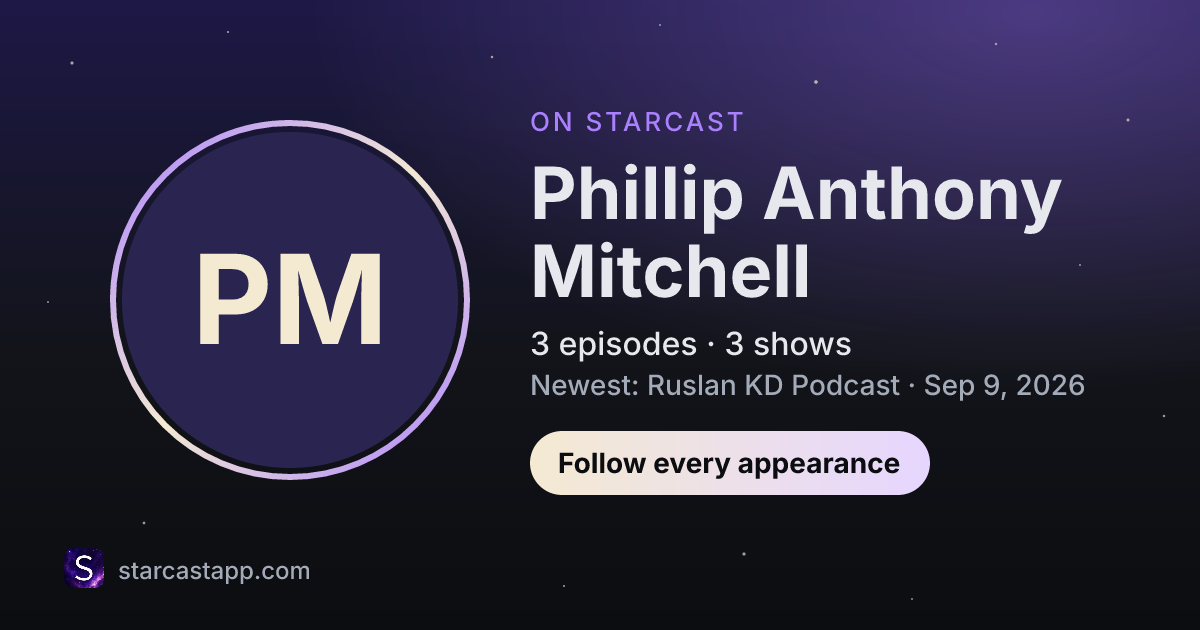 The preview card for Phillip Anthony Mitchell