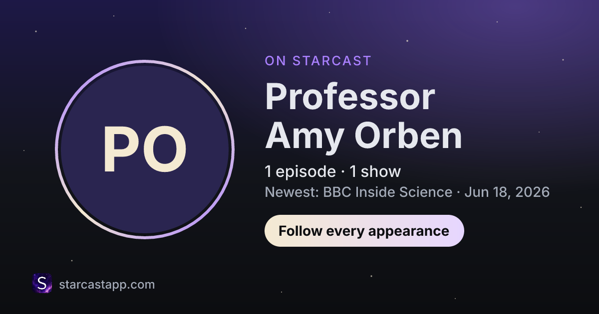 The preview card for Professor Amy Orben