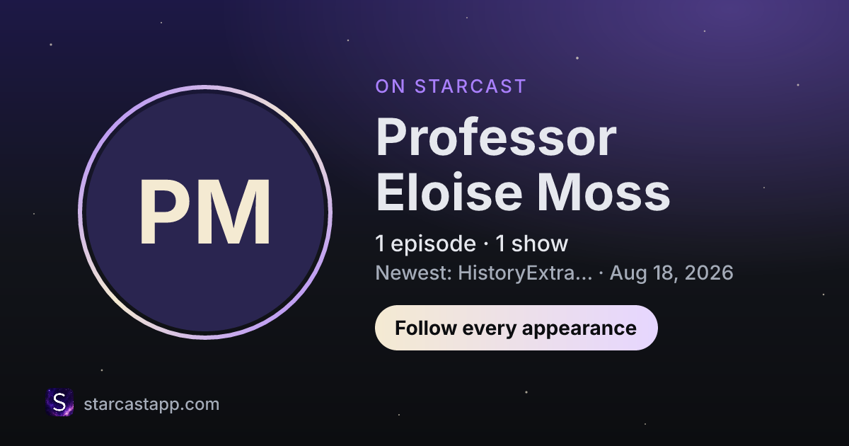 The preview card for Professor Eloise Moss