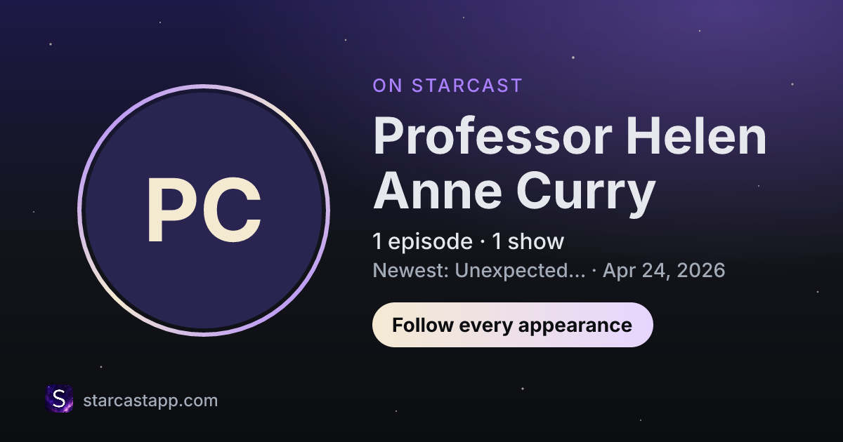 The preview card for Professor Helen Anne Curry