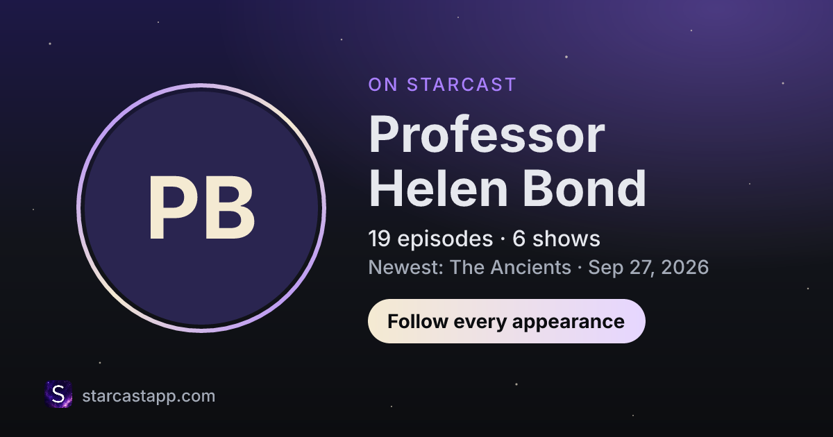 The preview card for Professor Helen Bond