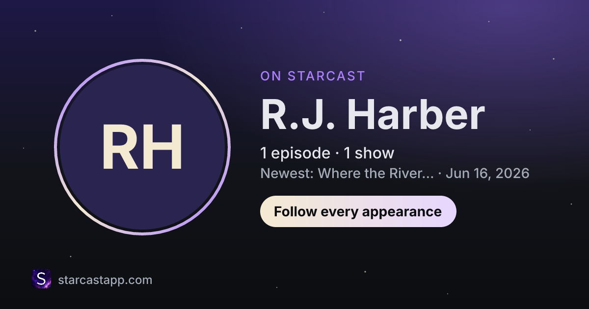 The preview card for R.J. Harber