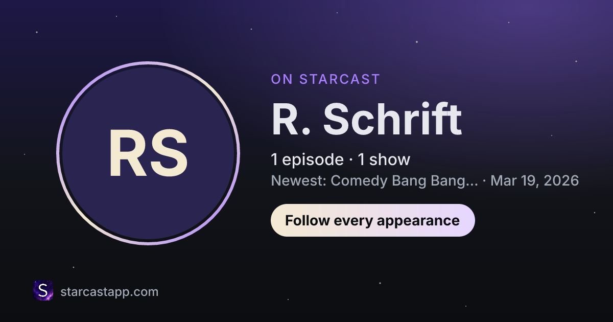 The preview card for R. Schrift