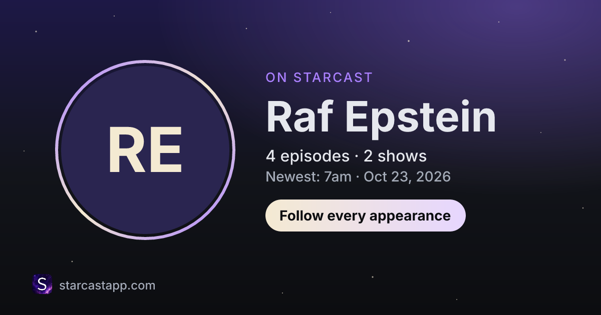 The preview card for Raf Epstein