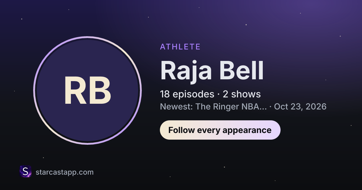 The preview card for Raja Bell