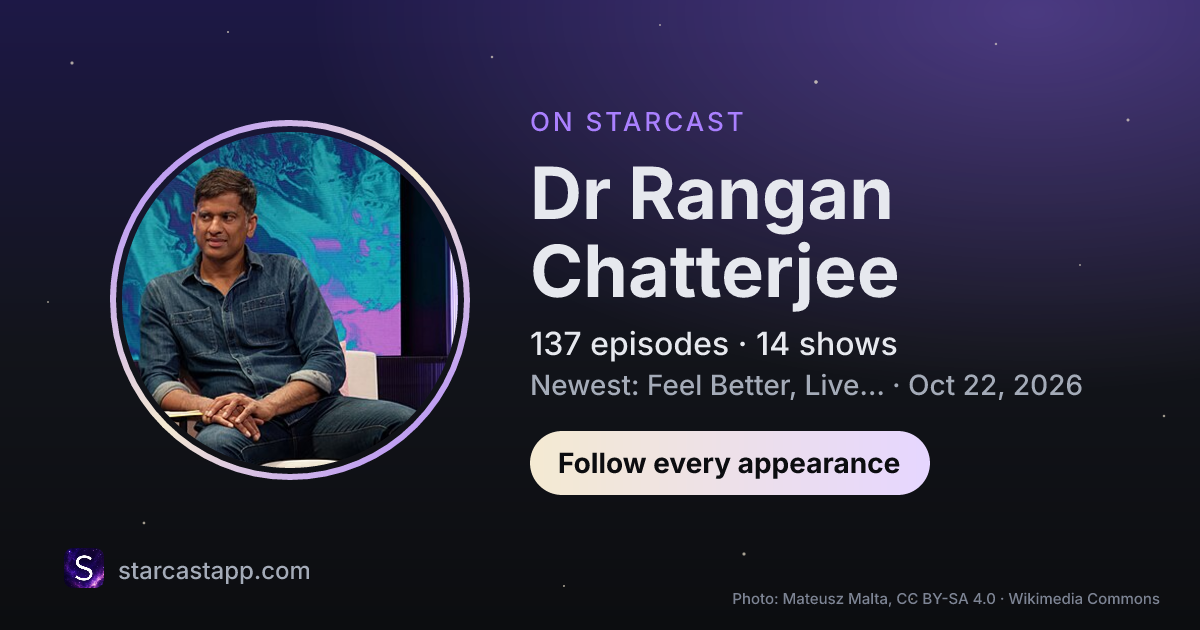 The preview card for Dr Rangan Chatterjee