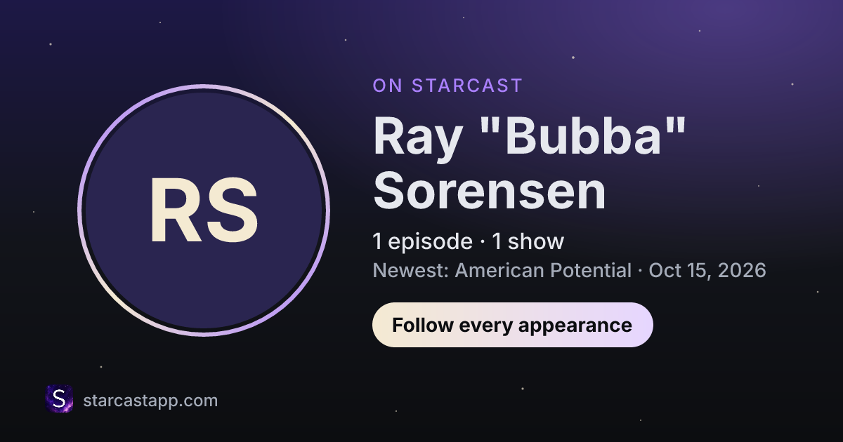 The preview card for Ray "Bubba" Sorensen