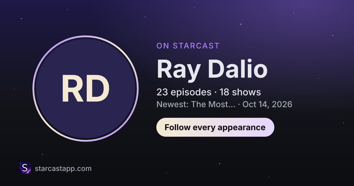 The preview card for Ray Dalio