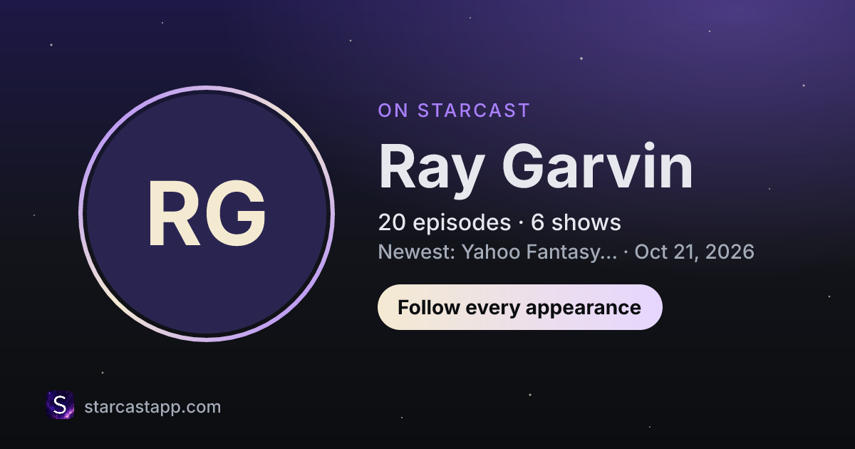 The preview card for Ray Garvin