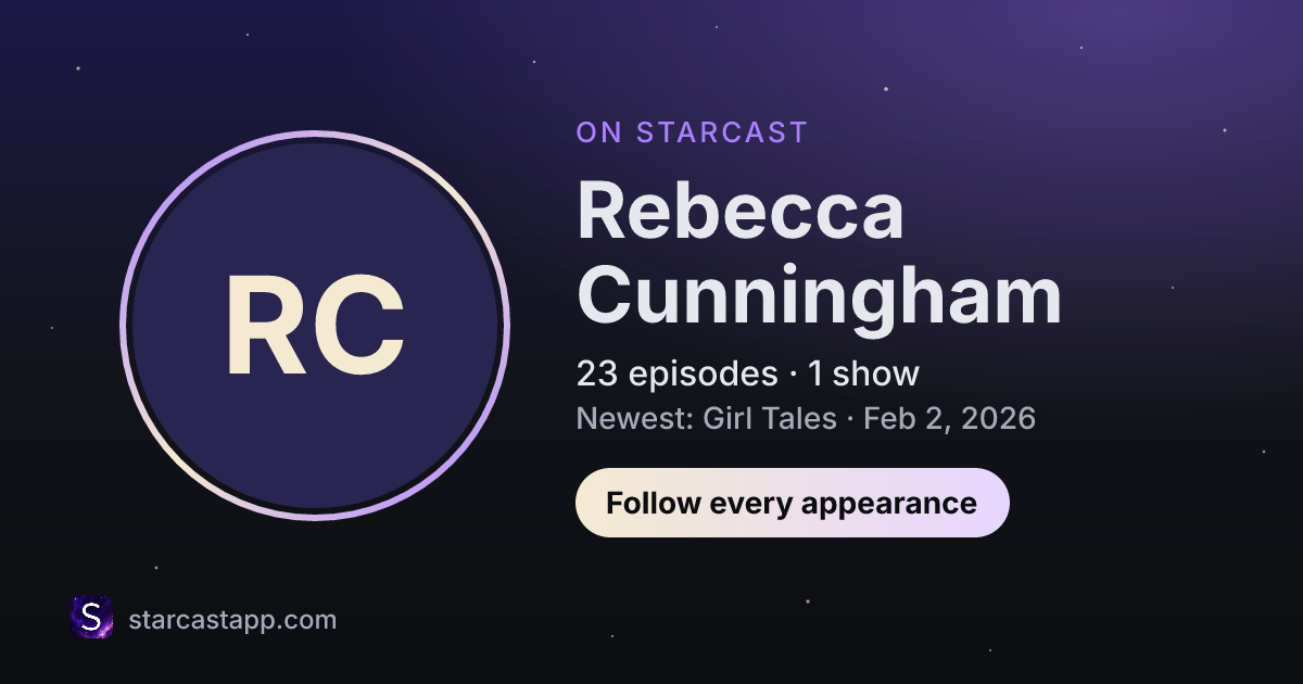 The preview card for Rebecca Cunningham