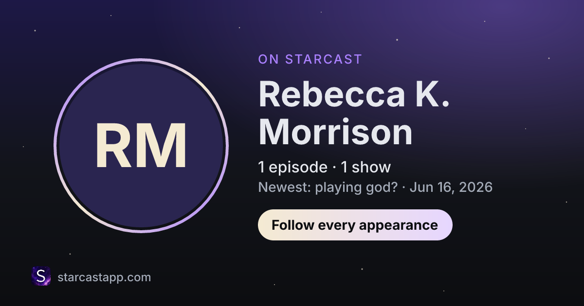 The preview card for Rebecca K. Morrison