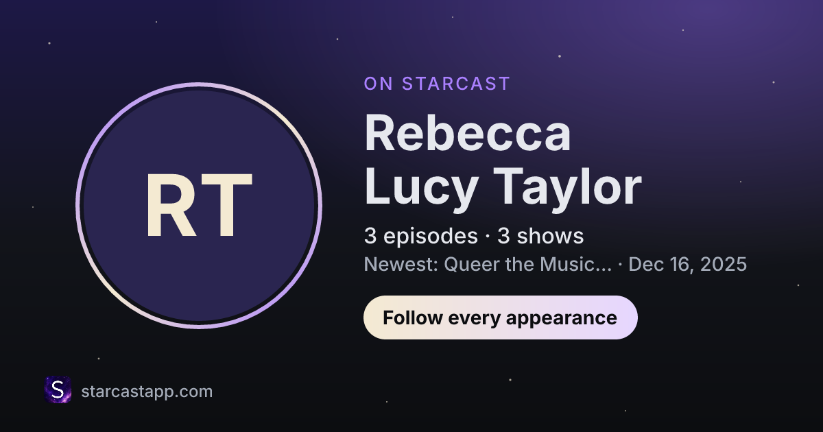 The preview card for Rebecca Lucy Taylor