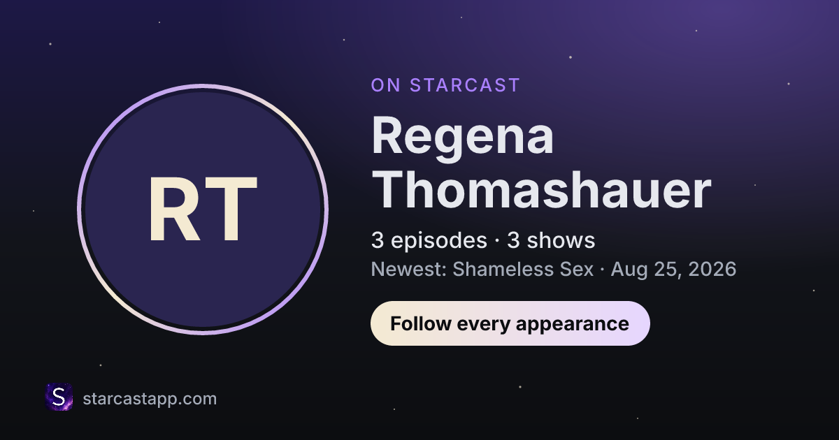 The preview card for Regena Thomashauer