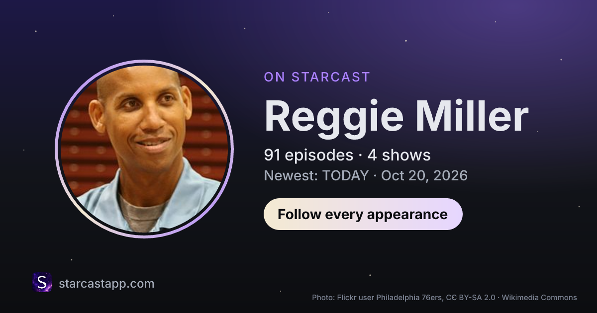 The preview card for Reggie Miller