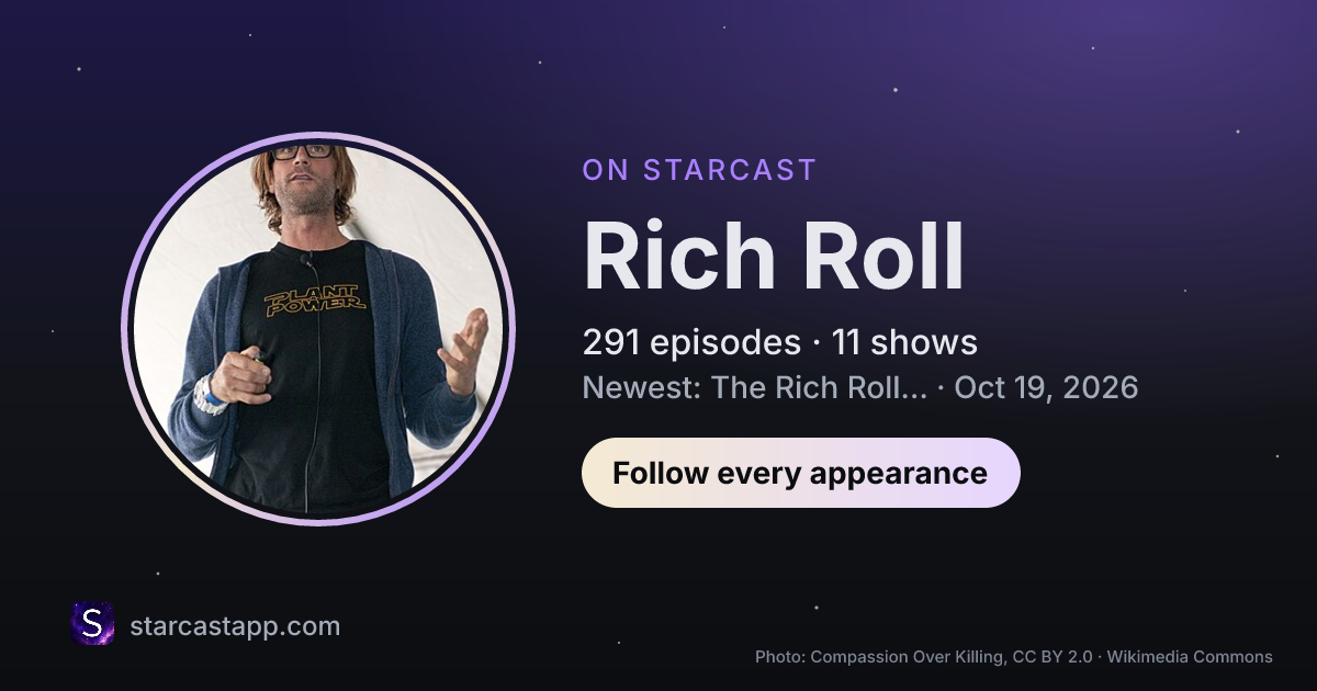 The preview card for Rich Roll