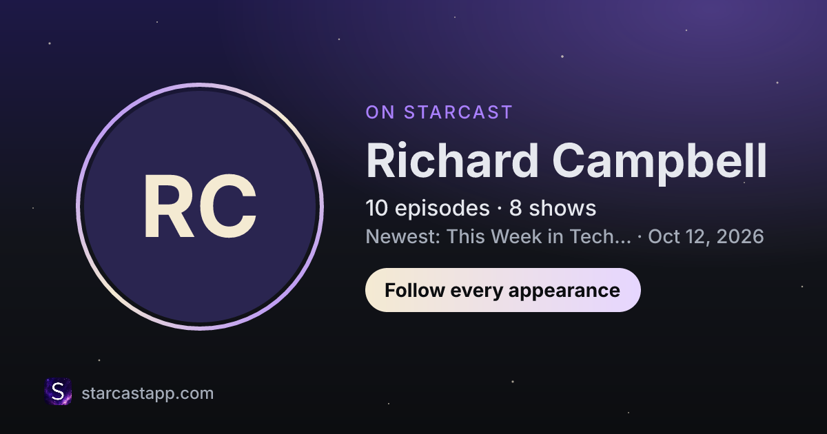 The preview card for Richard Campbell