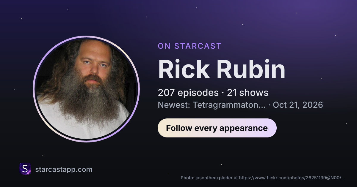 The preview card for Rick Rubin