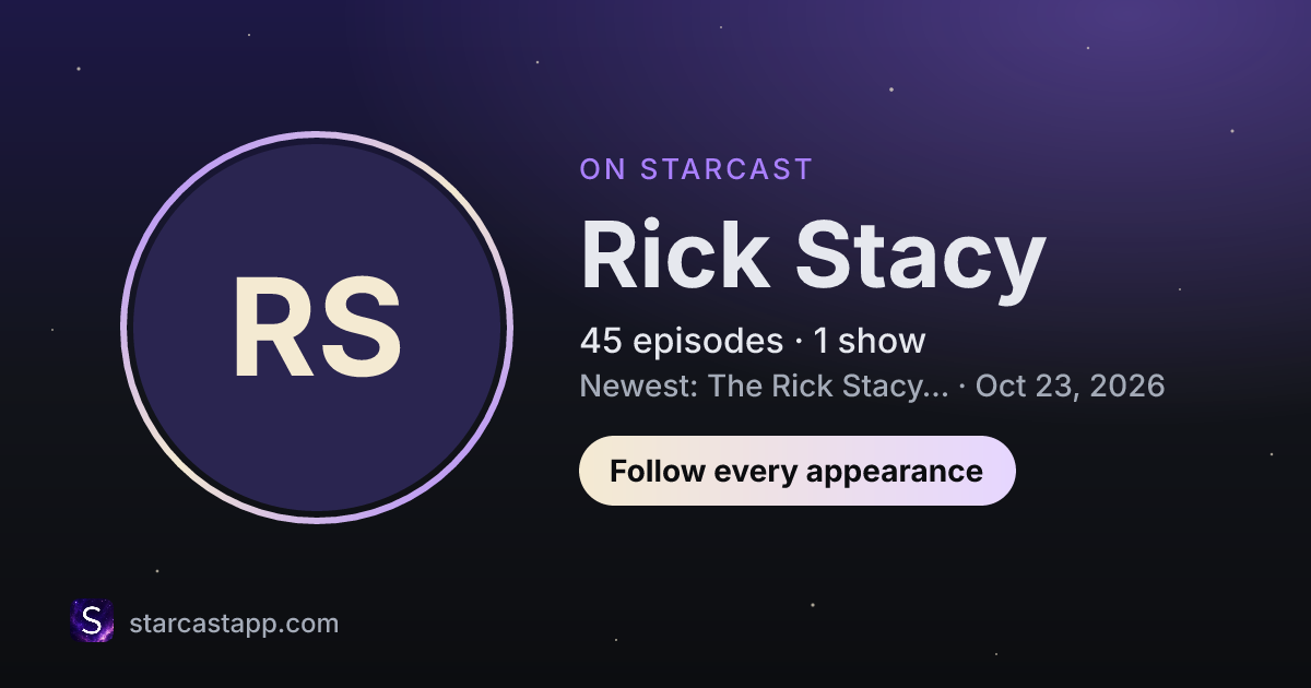 The preview card for Rick Stacy