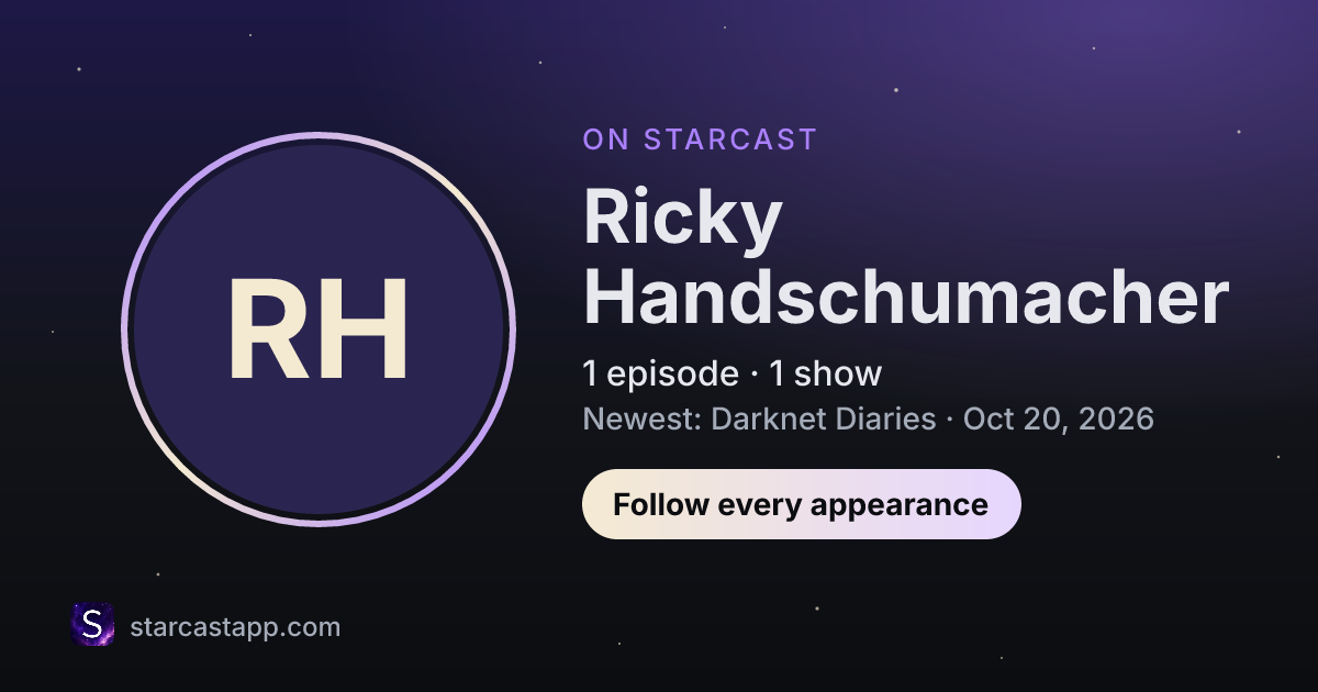 The preview card for Ricky Handschumacher