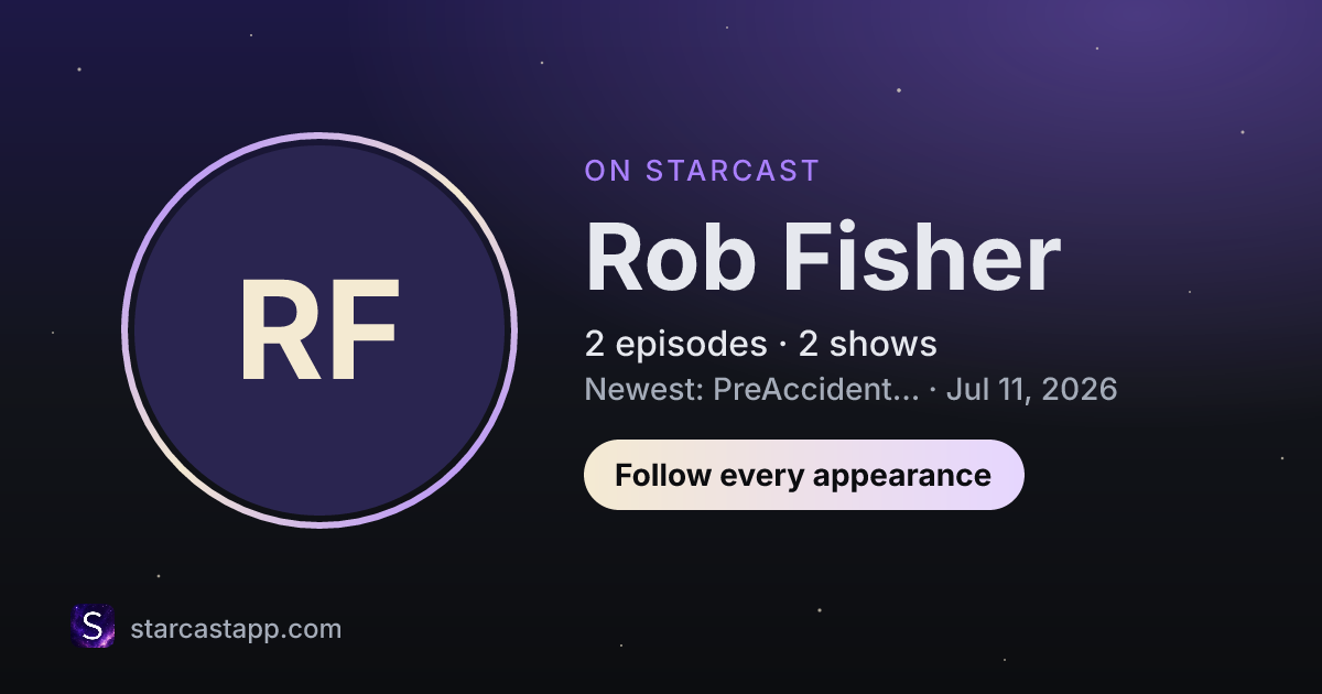 The preview card for Rob Fisher