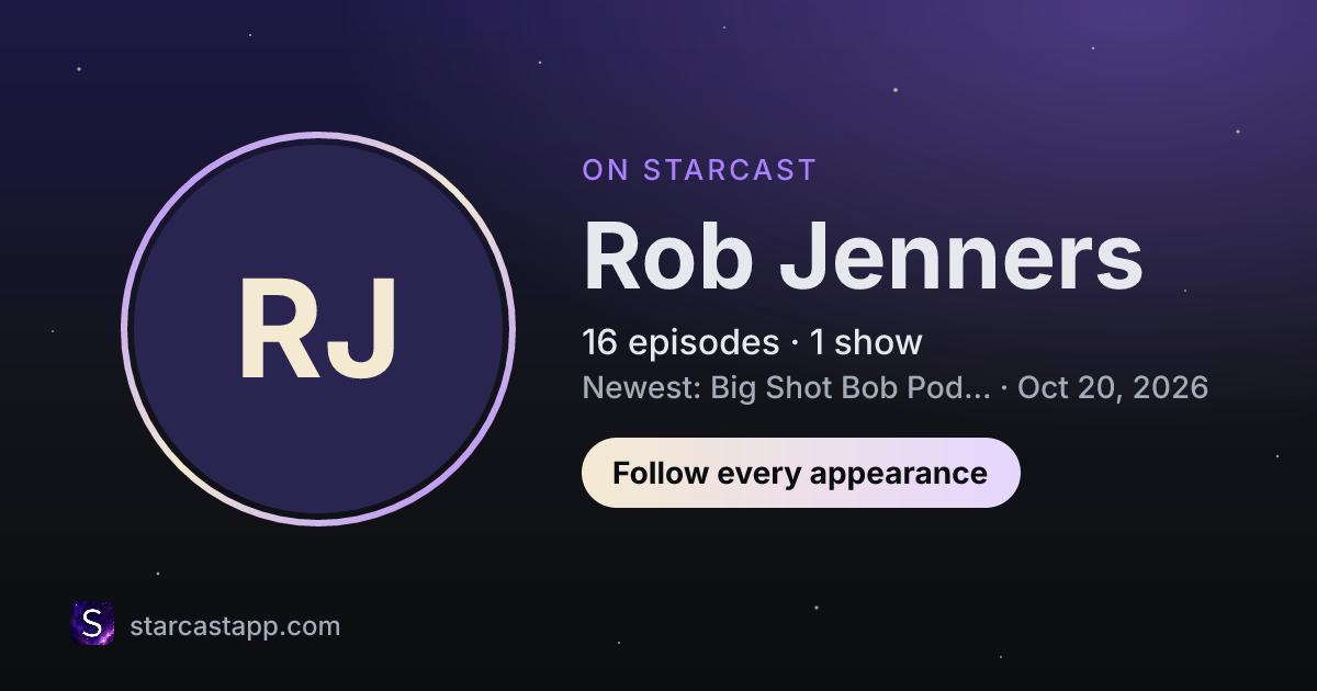 The preview card for Rob Jenners