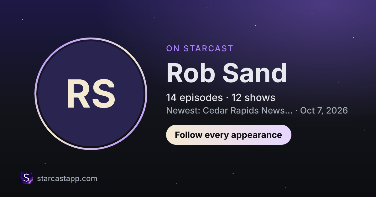 The preview card for Rob Sand