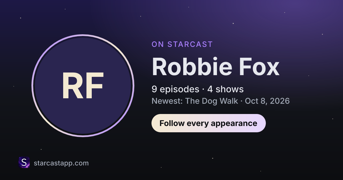 The preview card for Robbie Fox