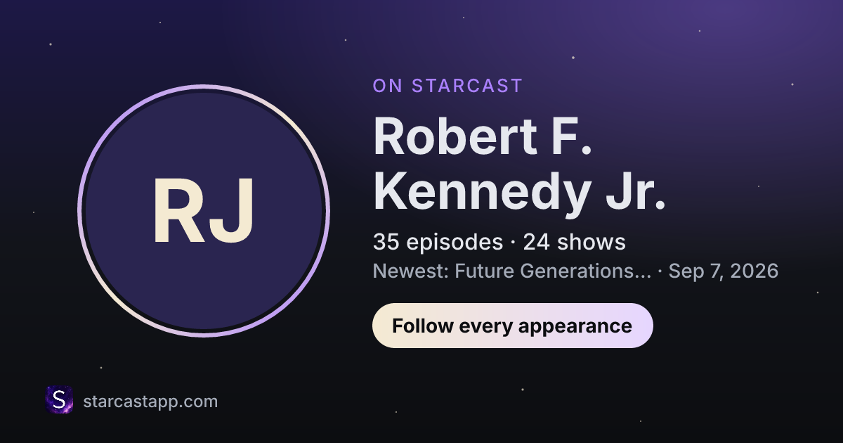 The preview card for Robert F. Kennedy Jr.