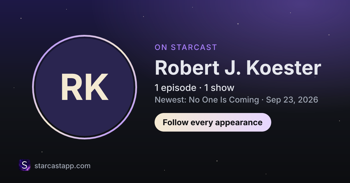 The preview card for Robert J. Koester