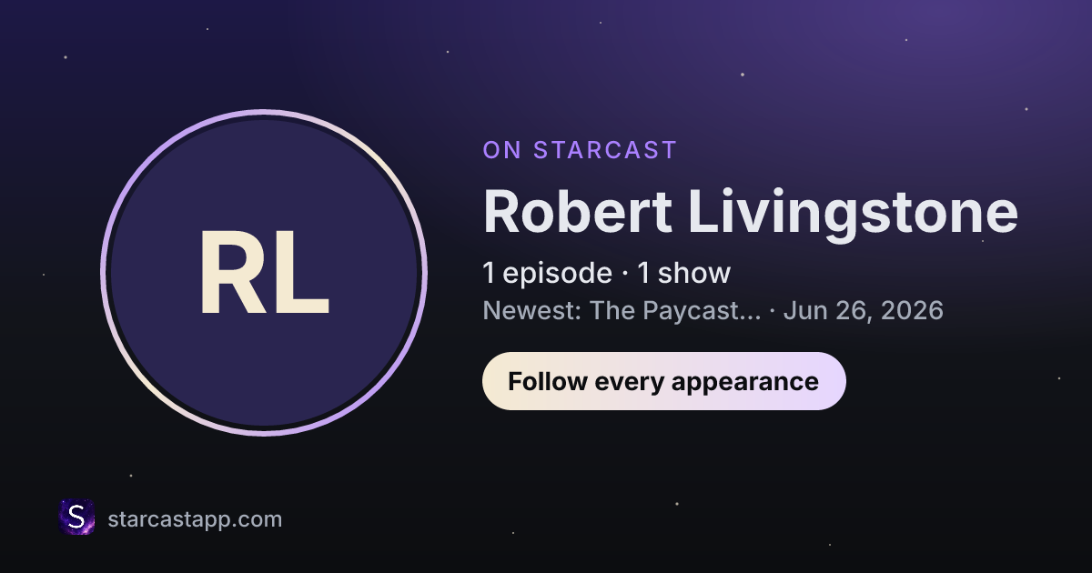 The preview card for Robert Livingstone