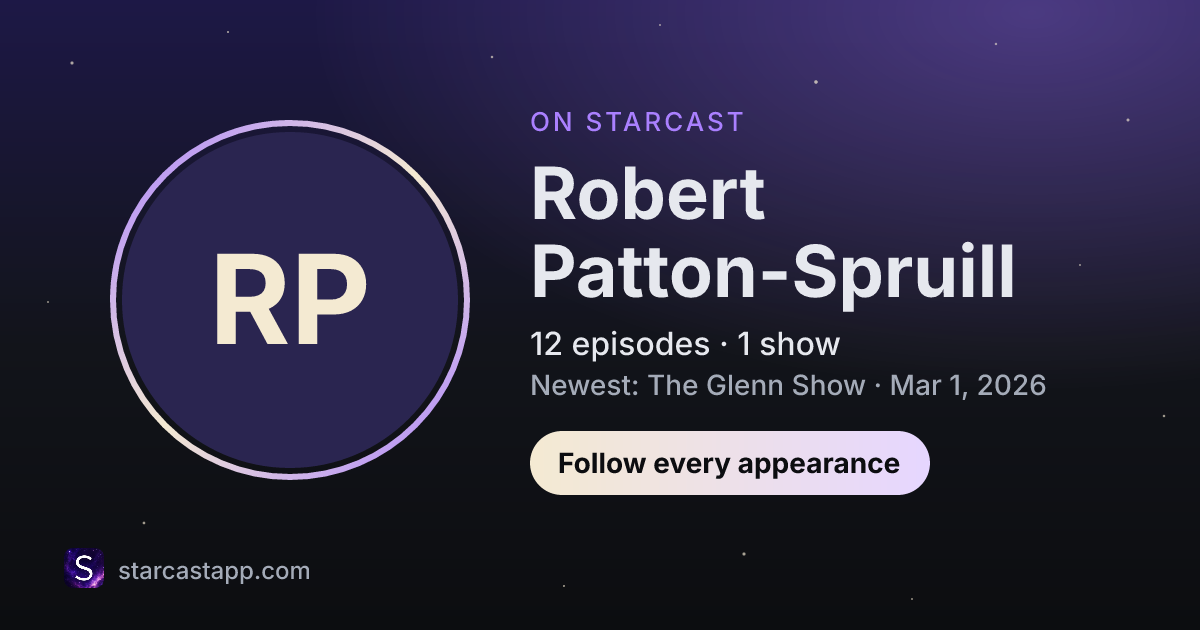 The preview card for Robert Patton-Spruill