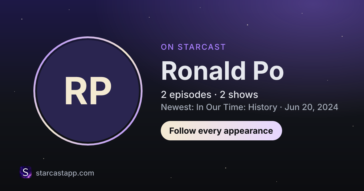 The preview card for Ronald Po