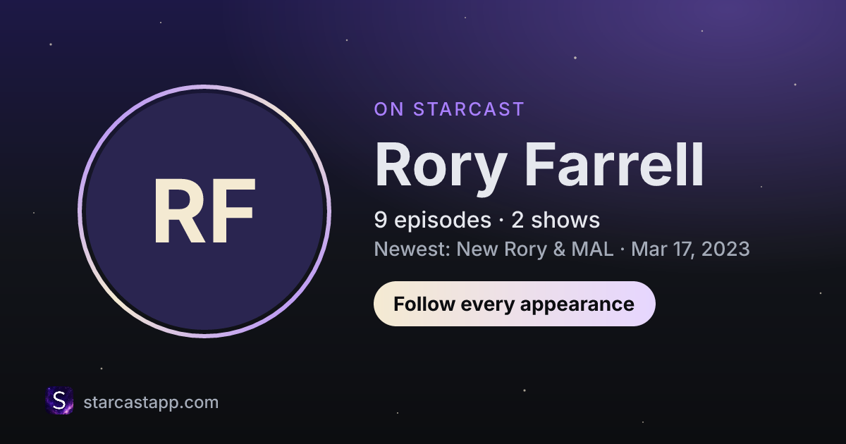 The preview card for Rory Farrell