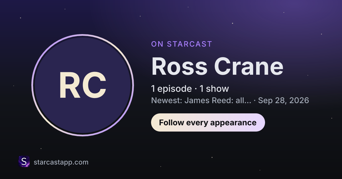 The preview card for Ross Crane