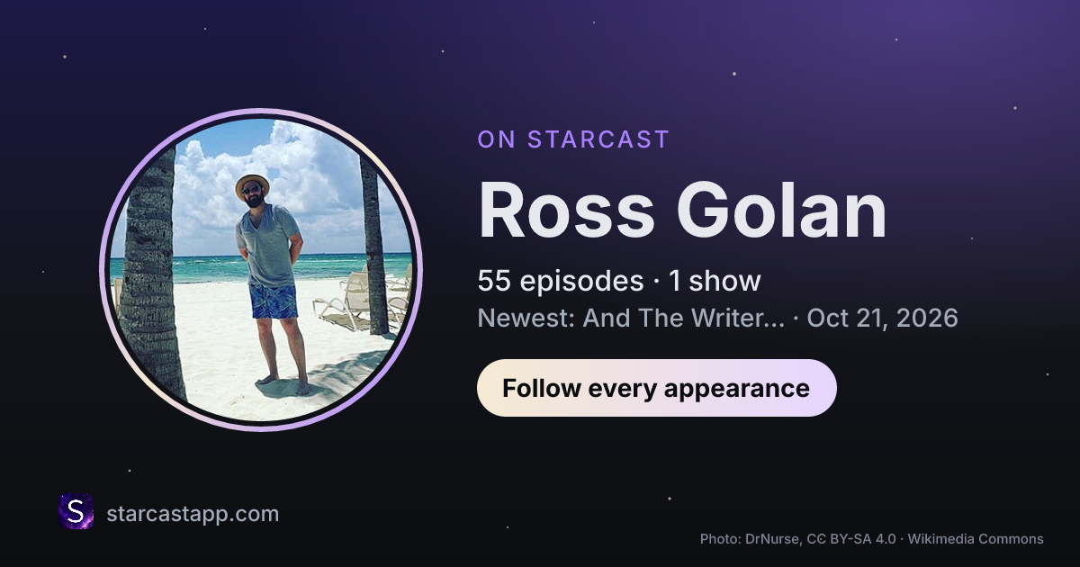 The preview card for Ross Golan