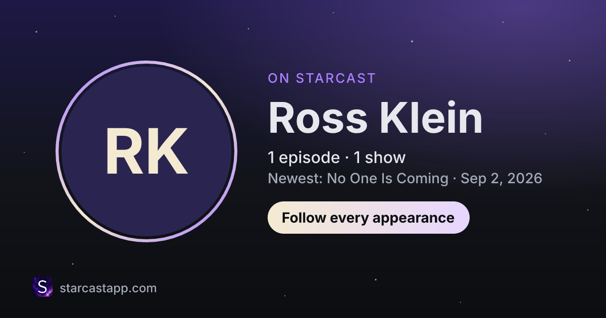 The preview card for Ross Klein