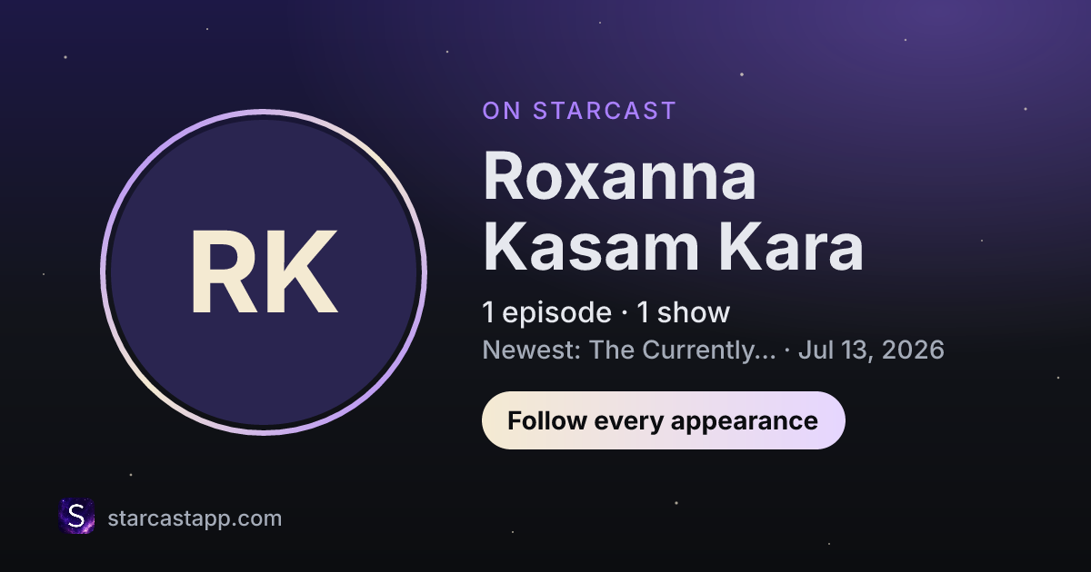 The preview card for Roxanna Kasam Kara