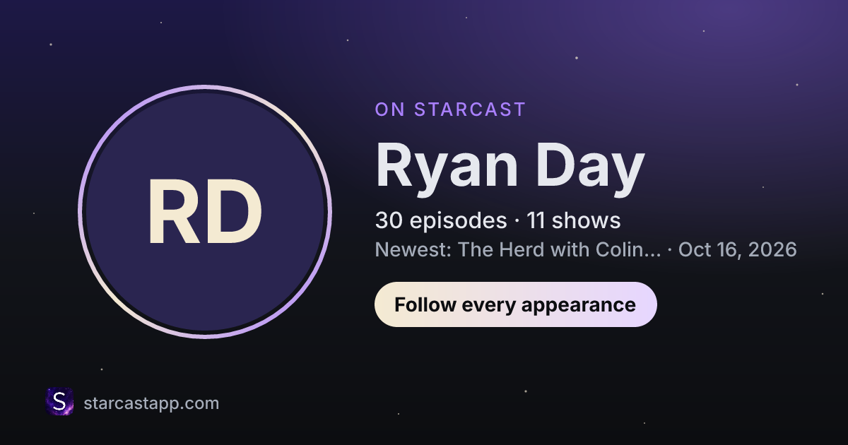 The preview card for Ryan Day